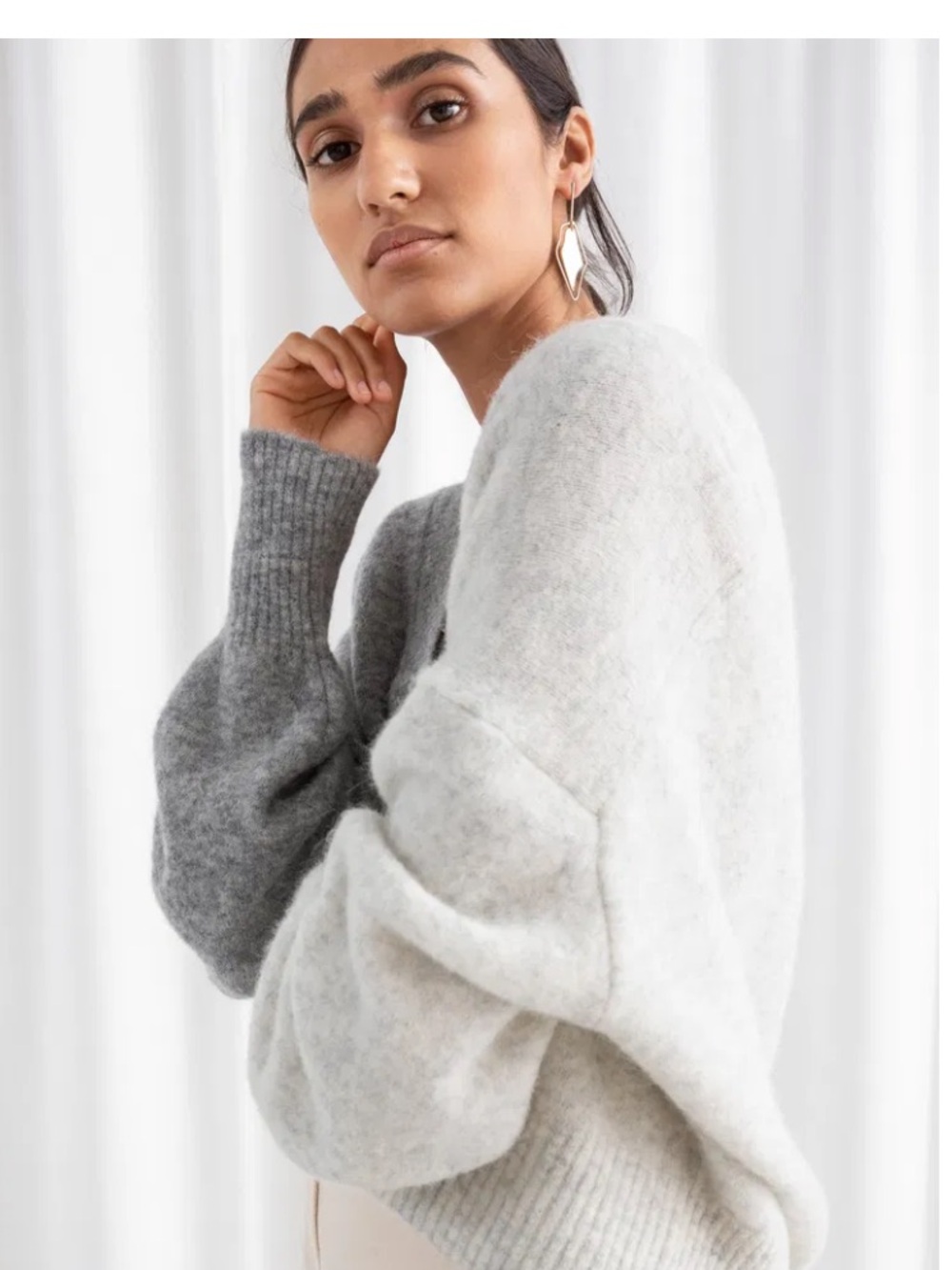 Other Stories bi-color block sweater
